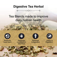 The Tea Heaven | Tea Gift - Digestive Herbal Tea (Wellness Tea) - Relieves Gas and Stomach Discomfort- 100% Natural Ingredients- 50 Grams(25 Cups)