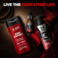 Beardo Godfather Lite Beard and Moustache Oil (30 ml x Pack of 2) | Beard Oil for men | Non-Sticky, Light; Almond Oil, Aloe vera, Vitamin E, Shiny Nourished Beards