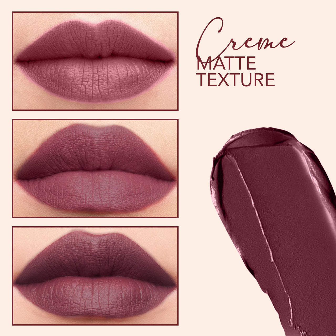 Carlton London Creamy Matte Stardust Bullet Long Stay Lipstick |Enriched with Vitamin E, Castor oil | Intense Colour, Moisturised Lips, Smooth & Light |Upto 8 hrs- 4Gm. (Dahlia)