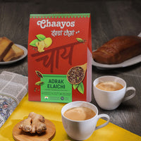 Chaayos Adrak Elaichi Tea (Ginger and Cardamom) - Premium Desi Chai Patti for Authentic Masala Flavour | Immunity Booster- 100g [50 Cups]
