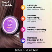 2.Oh! Italian Post Color Combo with Color Protect Complex | Colour Protect Shampoo + Hair Mask for Coloured Hair | Daily Use Shampoo and Mask with pH 4.5 | Ideal for Color Treated Hair | Women and Men