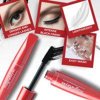 FACES CANADA Dramatic Eyes Combo - Magneteyes Kajal - Black (0.35 gm) + Magneteyes Dramatic Volumizing Mascara - Black (9.5 ml) + Ultime Pro Makeup Fixer (50 ml) | Long Lasting Makeup Setting Spray | Waterproof & Smudgeproof