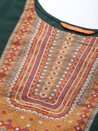 INDO ERA Women's  Solid Cotton Blend Straight Kurta Palazzo With Dupatta Set