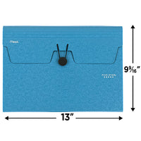 Five Star 6 Pocket Expanding File Organizer, Plastic Expandable File Folders with Pockets and Tab Inserts, Holds 11