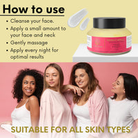 Nature’s Kinn - Midnight Miracle Night Cream 50gm | Boosts Collagen for Anti-Ageing | Kumkumadi Oil, Hyaluronic Acid, Niacinamide & Vitamin C | Deep Nourishment for Glowing, Youthful, Hydrated Skin