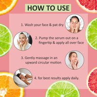 Deve Herbes Plant Based Vitamin C Face Serum with Hyaluronic Acid, Vitamin A & E for Personal Care 30ml with Free Pure Vitamin E Oil 10ml