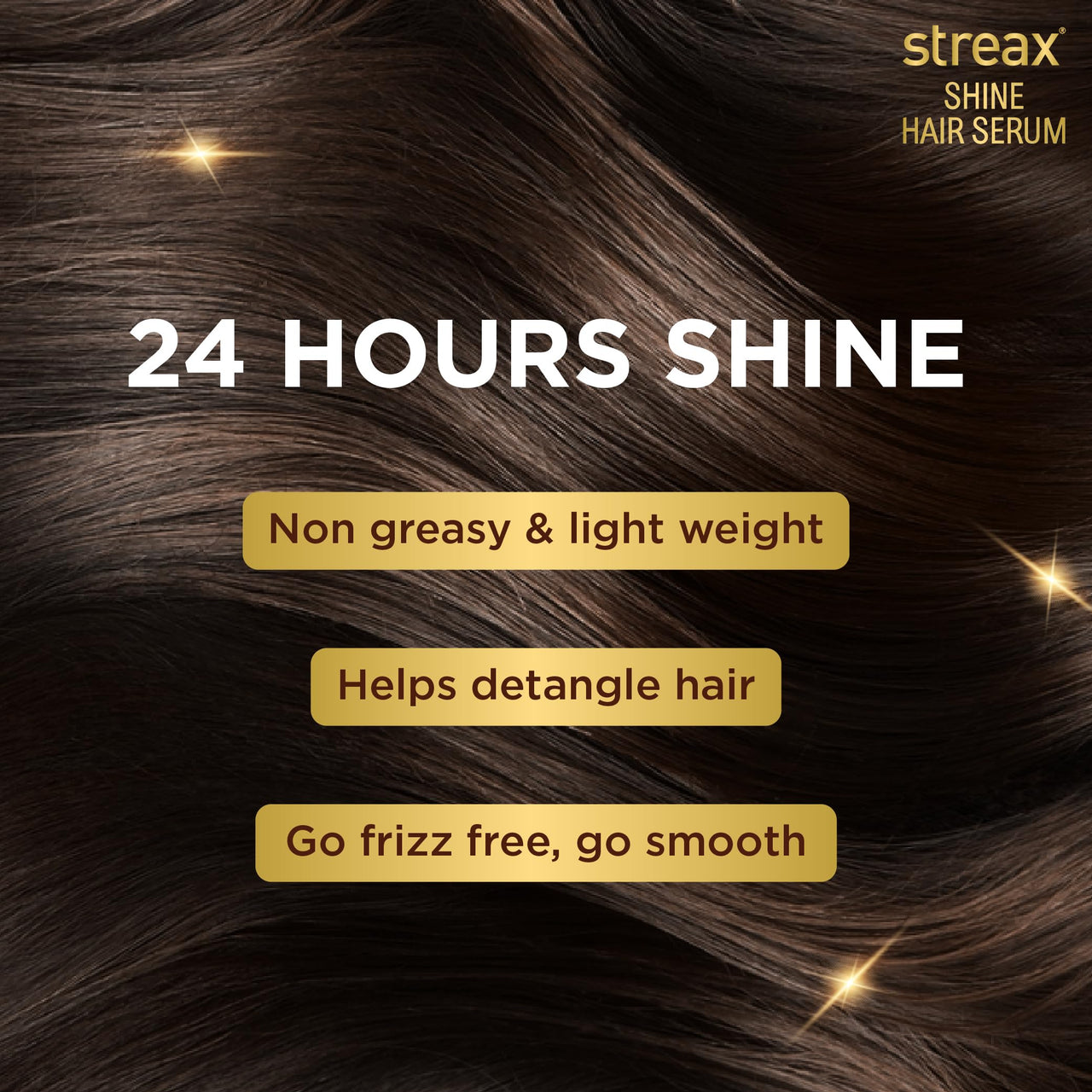 Streax Hair Serum 200ml, Vitalized with Walnut Oil, For Hair's Smoothening & Shine