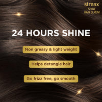 Streax Hair Serum 200ml, Vitalized with Walnut Oil, For Hair's Smoothening & Shine