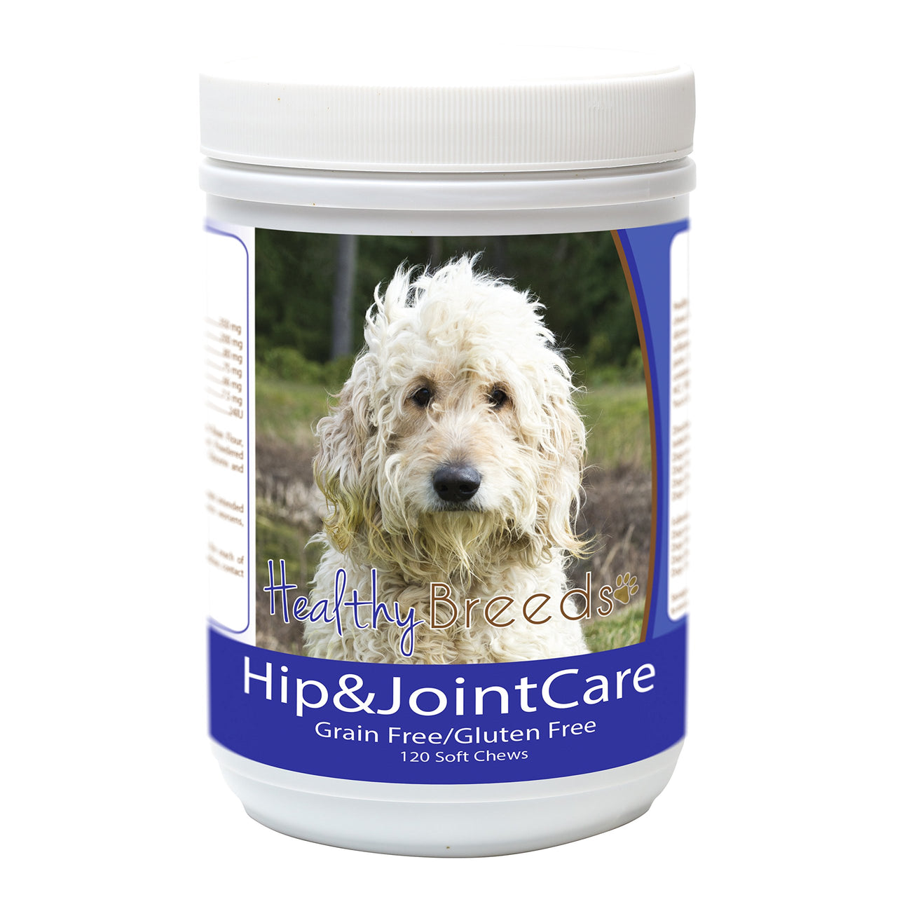 Healthy Breeds Goldendoodle Hip and Joint Care 120 Count Goldendoodle, White