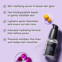 QUENCH BOTANICS Skin Soothing Clarifying Serum With Hyaluronic Acid & Birch Juice Enzymes | Instantly Hydrates | Lightens Spots & Evens Out Skin Tone | Made In Korea (30Ml)