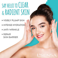L'SENSA 2% Hyaluronic Serum | Face Serum | Visibly Plump Skin, Intense Hydration, Anti-Wrinkle, Repair skin Barrier| For All Skin Types | 10 ML.