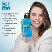 Botanic Hearth Volume & Growth Shampoo with Biotin & Ylang Ylang Oil | Thickens & Strengthens Hair | Hydrating & Fortifying Formula with Cica & Rosemary Water| Sulfate & Paraben Free, 473ml