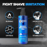 Beardo Beard Shaving Gel, 110ml | 3riple Action Transparent Shaving Gel for Men | Shaving gel with Anti-Redness, Calming, Intense Cooling | Suitable for Sensitive Skin