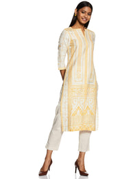 W for Woman Women's  Cotton Straight Kurta