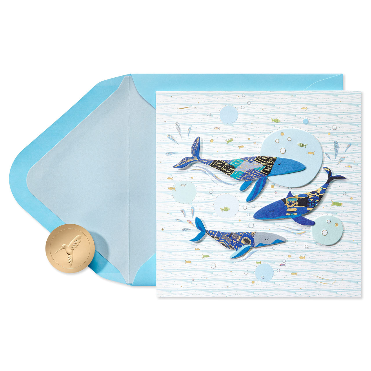 Papyrus Blank Card - Designed by House of Turnowsky (Whales) ‎Whales