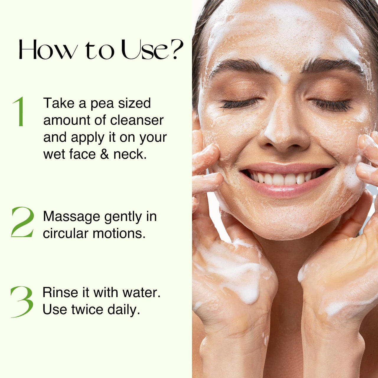 Nourish Mantra Green Tea Tatva Face Wash | With Green Tea, Walnut Powder & Niacinamide| For All Skin Types | 2-in-1 Exfoliator & Face Cleanser | Paraben & SLSSLES Free - 100 ml
