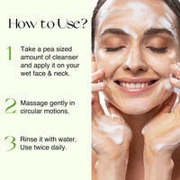 Nourish Mantra Green Tea Tatva Face Wash | With Green Tea, Walnut Powder & Niacinamide| For All Skin Types | 2-in-1 Exfoliator & Face Cleanser | Paraben & SLSSLES Free - 100 ml