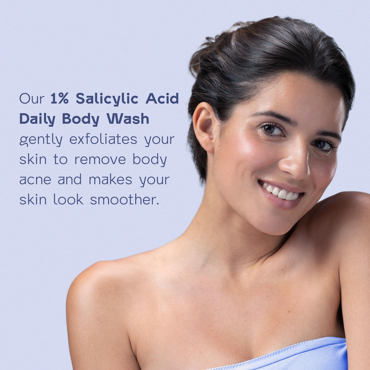Arata 1% Salicylic Acid Body Wash For Bacne, Bumpy & Strawberry Skin | Exfoliates, Cleanses & Smoothens Un-even, Rough Skin | Paraben & SLS Free |Body Shower Gel For All Skin types | 300ML