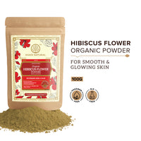 Khadi Natural Hibiscus Flower Organic Powder | Hair Conditioning & Strength | Boosts Growth, Adds Shine | No Chemicals | For all hair types | 100 gm