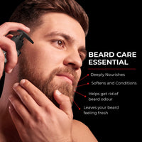 Beardo Godfather Beard Pro Combo |Godfather Beard Oil 30ml, Godfather Beard Wash 100ml, Beard Activator 0.5mm derma roller | Gift for men