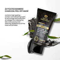 Khadi Organique Charcoal Peel off Mask for Face Removes Blackheads Detoxifies Skin 100 GM (Pack of 1)