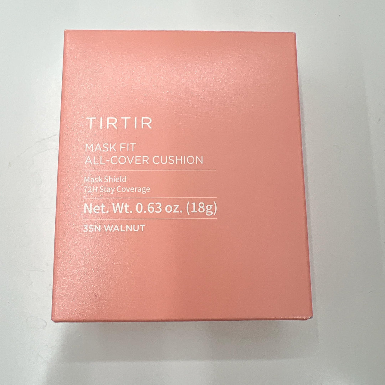 TIRTIR Mask All-Cover Cushion Foundation | Full coverage, Skin fit, Satin Glow Finish | Korean Cushion Foundation #35N WALNUT | 18g