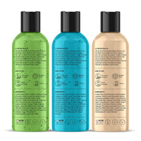 Botanic Hearth Body Wash Set of 3 – Jojoba, Oat & Neem | Soothing & Exfoliating Shower Gel with Niacinamide & Salicylic Acid | Deep Cleansing & Hydrating | For All Skin Types | 118ml Each