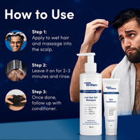 Man Matters Anti Hair Fall Shampoo And Conditioner For Men|Dht Blocker|Helps In Deep Nourishment And Frizzy-Free Hair|Sls&Paraben Free|Pack Of 2|300Ml Shampoo And 90Ml Conditioner,390 Grams