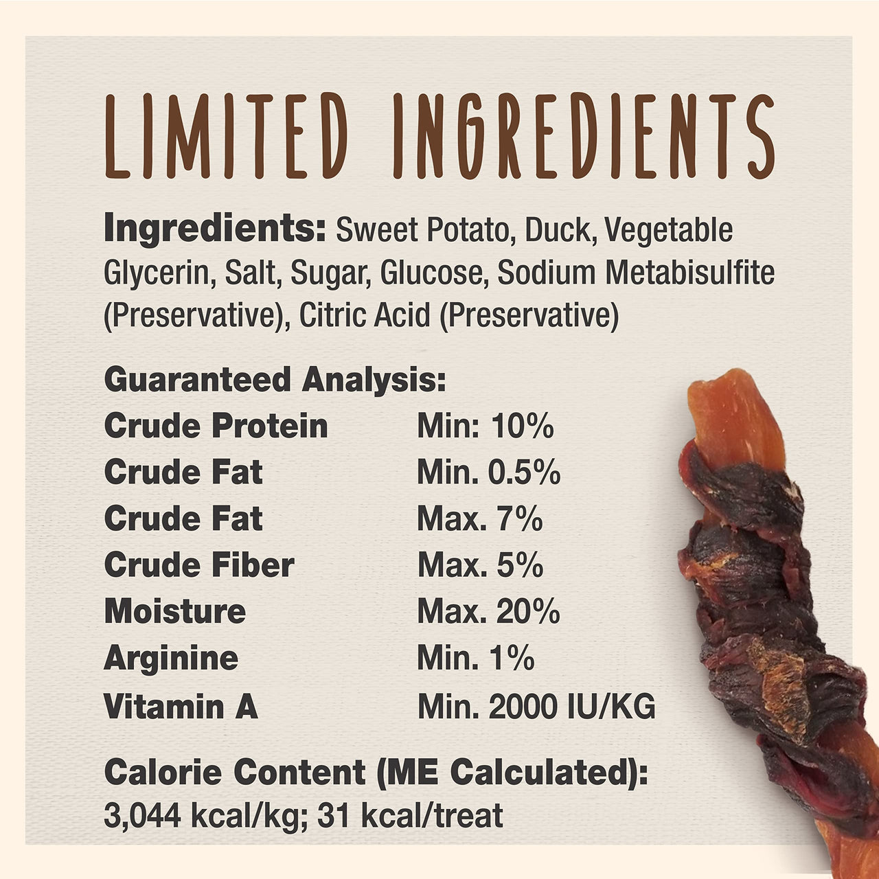 Cadet Gourmet Sweet Potato & Duck Wraps Dog Treats - Healthy & Natural Duck & Sweet Potato Dog Training Treats for Small & Large Dogs - Inspected & Tested in USA (28 oz.) 1.75 Pound (Pack of 1)