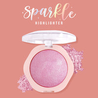 Shryoan Sparkle Make It Pigment Highlighter Palette| Paraben Free & Non-Sticky with Long Wear, Shimmer Finish & Highly Pigmented (12g) (Shade 03)