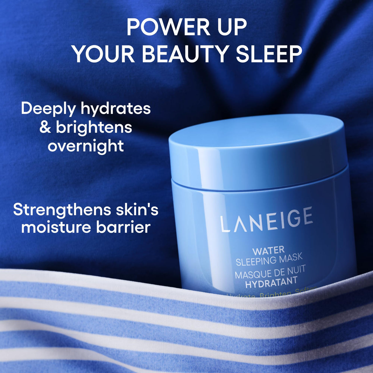 Laneige Water Sleeping Mask for Face(AD) | Hydrating Overnight Face Mask for Refreshed and Glowing Skin | Lightweight Gel Texture with Moisture Wrap | Smooth Skin Night Cream | Korean Skincare | 70 ml