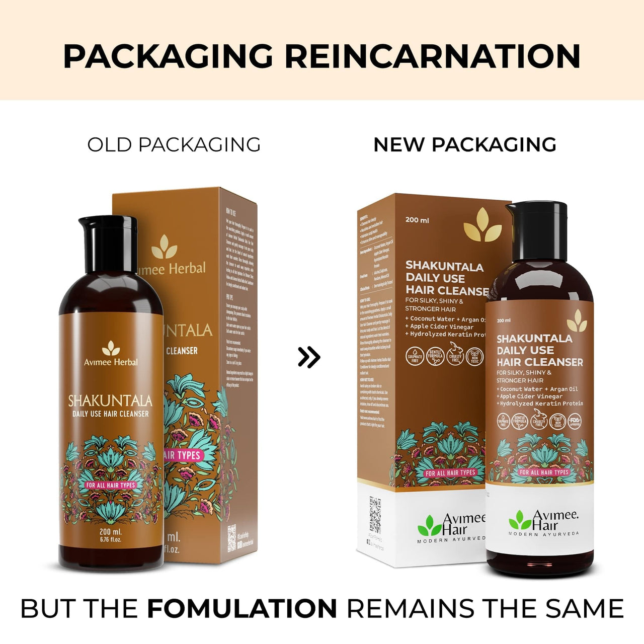 Avimee Herbal Hair Fall Kit | For Hair Growth and Nourishment | Keshpallav Hair Oil (100ml), Shakuntala Hair Cleanser (200ml) and Hairtone PV1 Scalp Spray (100ml) | Hair Care Combo