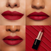Pilgrim Matte Me Up Bullet Lipstick 4.2g | Creamy, Lightweight, Bold, Non Drying | SPF 30 | Enriched With Hyaluronic Acid & Spanish Squalane | Lipstick for dusky skin tone | Ruby Revolt-25