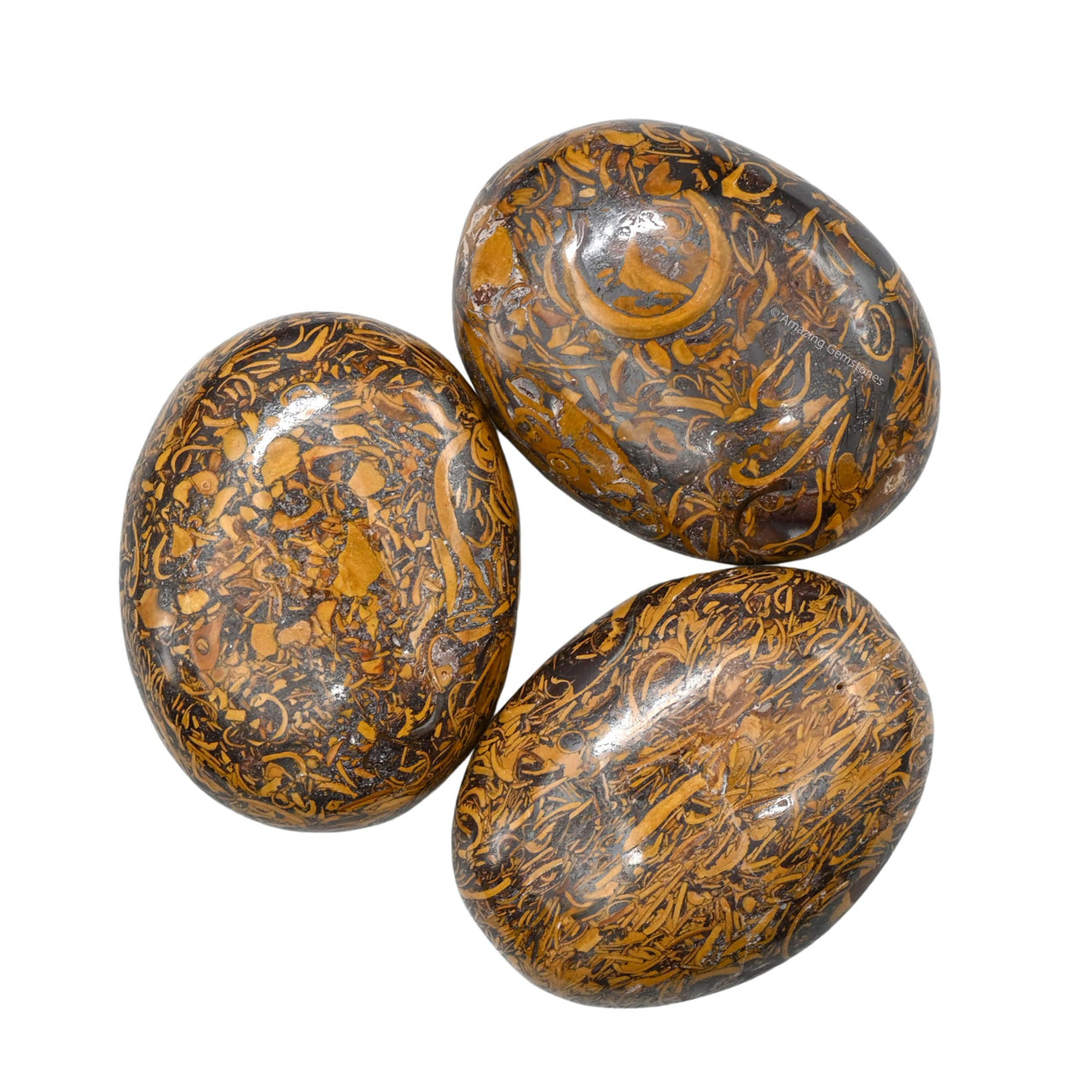 Mariyam Jasper Palm Stone - Hot Massage Worry Stone for Natural Body Chakra Balancing, Reiki Healing and Crystal Grid Mariyam Jasper