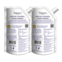 Yardley London English Lavender 650ml Pack of 2 Fragrant Handwash| Infused with Pure Lavender Oil| Germ Protection| For Soft & Fragrant Skin