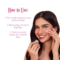 Tint Cosmetics Emily in Paris Lip and Cheek Tint Natural Finish. Long-lasting Stain. Easy Application, Non-drying Finish. Waterproof & Transfer-proof. Highly Blendable with Water-gel Formula. 5ml