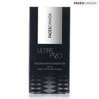 FACES CANADA Ultime Pro Second Skin Foundation - Beige 03, 30ml | Lightweight Anti-Ageing Serum Foundation | 3X Lighter | Natural Matte Finish | Medium To High Coverage | SPF 15 | Non-Oily