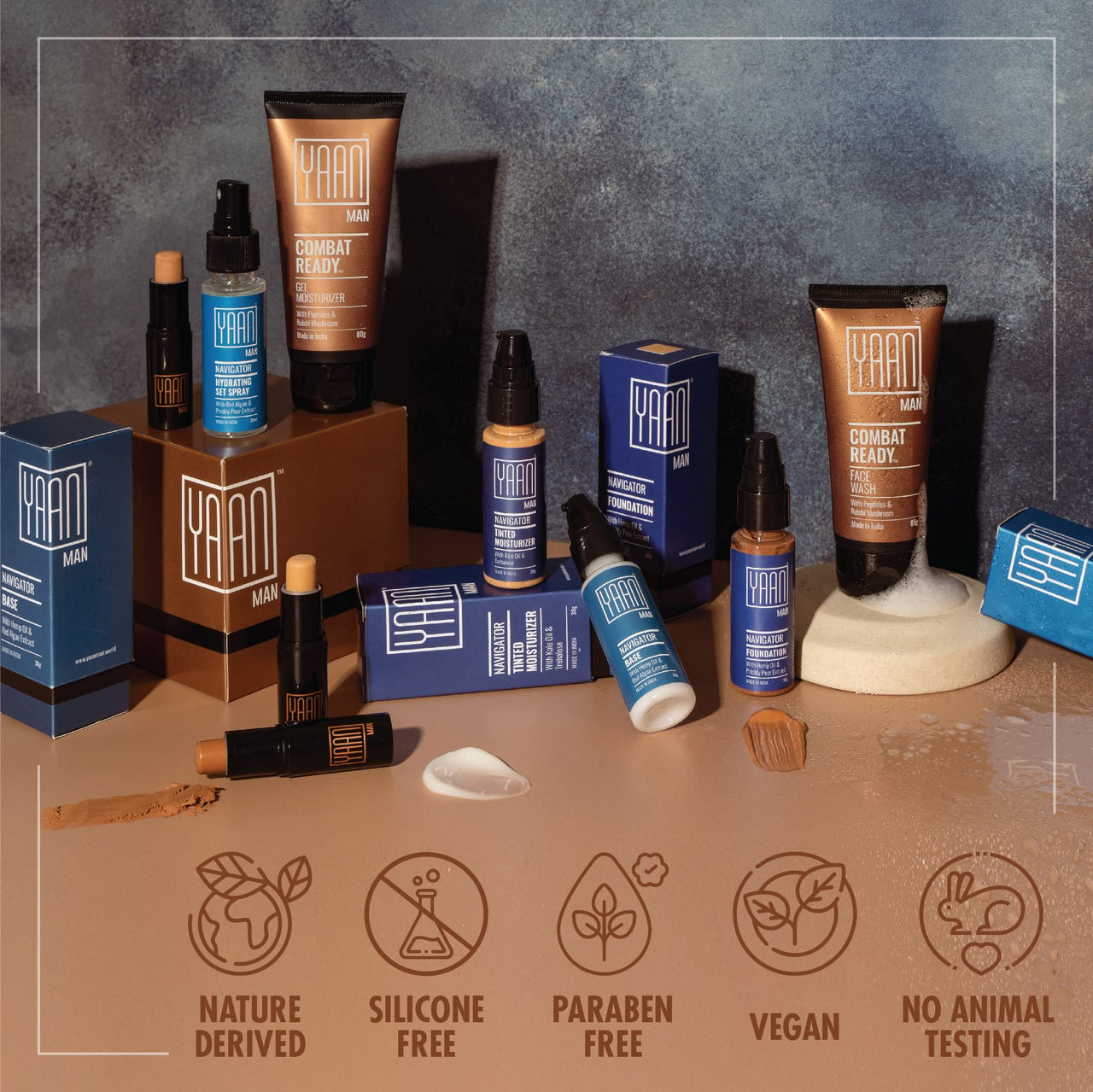 Yaan Man Face Wash, 85 g | Hydrating, Sulfate-Free, Gentle Cleanser for Men | For all skin types | Non-drying | Daily Use