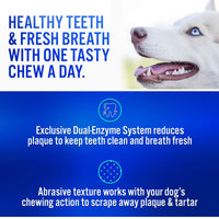 Virbac CET Enzymatic Oral Hygiene Chews for Dogs, beef, 1.13 pounds
