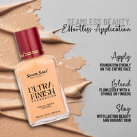 Seven Seas Total Oil Control Long Stay Ultra Finish Foundation (Natural, 27ML)