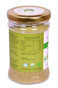 Orgrain India Organic Wheatgrass Powder 150g (Pack of 2 * 75g) | Company-Owned Farmlands