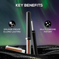 RENEE Holographic Liquid Eyeliner - Kingfisher, Smudge-Proof & Long-Lasting, Easy Glide & Quick-Drying Formula with Monochrome Effect, Intense Color Pay-Off