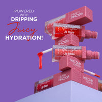 Hilary Rhoda Glass Glow Lip Gloss | Nourishing & Hydrating Lip Gloss | Sheer Coverage | High Shine | Juicy & Plump Lips | Glides on Smoothly | 5ml (Raspberry Rush - Shade 06)
