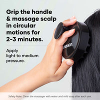 Cureskin Head Massager with Medical-Grade Silicone Bristles | Hair Massager for Hair Growth | Scalp Massager Shampoo Hair Brush, Exfoliating, Oil Massage, Anti-Dandruff