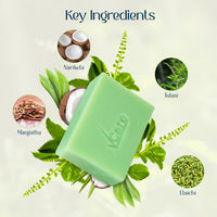 VCare Swarnothaya Herbal Soaps for Bath 100g | Handmade Soap Bar for Women and Men | Reduces Wrinkles and Exfoliates Dirt | Rejuvenates Skin Cells for a Soft and Glowing Skin | Pack of 1