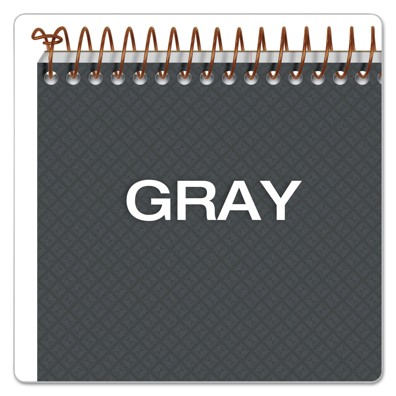 Ampad Gold Fibre Steno Book, 6" x 9", Gregg Rule, Gray Cover, 100 Sheets (20-808R)