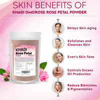 Khadi Omorose Rose Petal Powder For Face And Skin (100 gm)