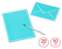 American Greetings Pastel Stationery Sheets and Colored Envelopes (80-Count) pastel purple, goldenrod, aqua, pink