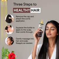 Organix Mantra Hibiscus & Curry Leaves Hair Oil | Advanced Follicle Activation | Infused with Bhringraj, Amla, Rosemary, Peppermint & Lavender Oils | Promotes Thicker, Stronger Hair 120ML