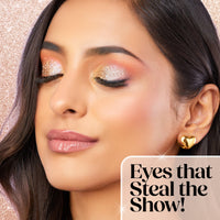 Hilary Rhoda Showstopper Liquid Eyeshadow | Gel-Based Formula | Shimmer Finish | Highly Pigmented | Blends Easily | Create Versatile Looks | 2ml (Moon Pink - Shade 01)